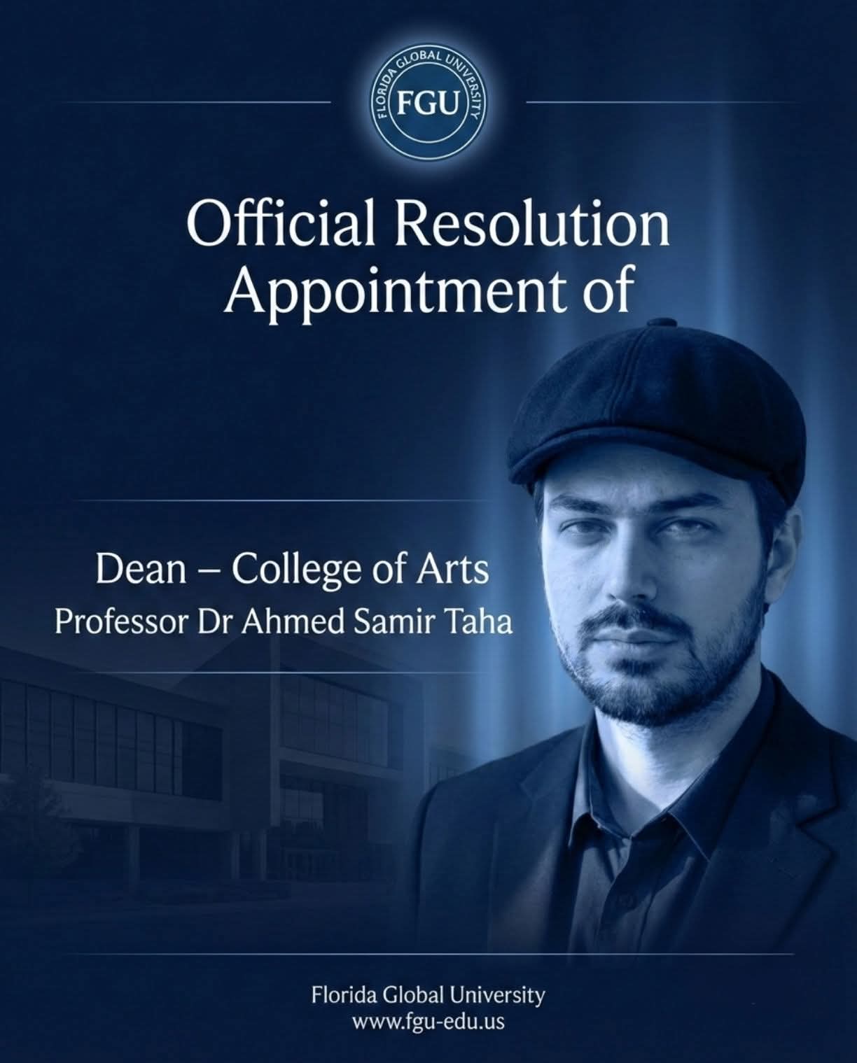 Official Resolution: Appointment of Dean – College of Arts